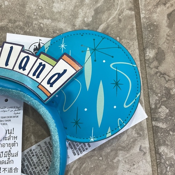 Disney Parks Disneyland 3D Marquee Sign Minnie Mouse Ears Headband NWT - Picture 3 of 10